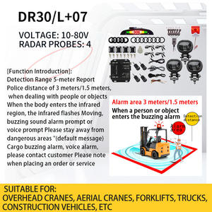 Système d'<span class=keywords><strong>alarme</strong></span> universel 10-80V pour chariot élévateur avec zone de sécurité LED et radar de recul Alarmes de <span class=keywords><strong>voiture</strong></span> anti-brouillage pour la prévention des collisions - Product Image 3