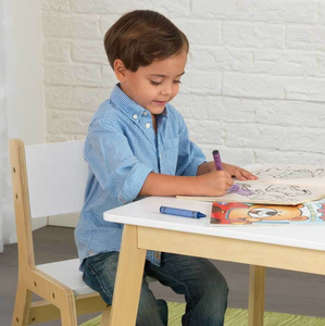 Juego de mesa moderna y 2 sillas - Blanco |   Elegante Juego de Muebles Minimalistas de 3 Piezas para Estudio o Sala de Estar con Acabado Blanco Liso - Product Image 4