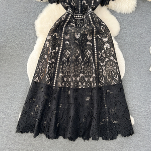 Nueva moda señoras cuello redondo <span class=keywords><strong>manga</strong></span> larga estampado Sexy mujeres <span class=keywords><strong>barato</strong></span> vestido Casual fabricación - Product Image 3