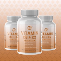OEM ODM Vente à Chaud Suppléments Vitamines MK7 Vitamine D3 K2 Capsules