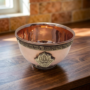 Cuenco de cobre con diseño de mano Hamsa, ecológico, quemador de incienso tibetano aromático, para uso ritual en el altar, decorativo para fumigación. - Product Image 2