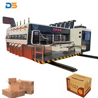 Encre flexo entièrement automatique Imprimante 4 couleurs Slotter Découpeur rotatif Machine d'impression de boîtes en carton