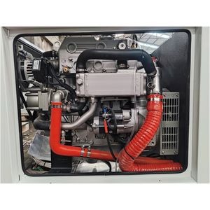 Générateur marin diesel monophasé 5KW 60Hz refroidi à l'eau de mer <span class=keywords><strong>5kVA</strong></span> avec insonorisé pour le type silencieux de démarrage à distance de yacht de bateau - Product Image 6