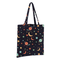 Sac fourre-tout en toile de coton personnalisable, écologique, à motif de dessin animé, pour femmes, avec une longue poignée, résistant et de grande capacité