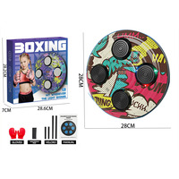 Machine de boxe interactive à 4 cibles, fonctionnant sur piles, avec gants, jouet d'entraînement de boxe coloré et interactif