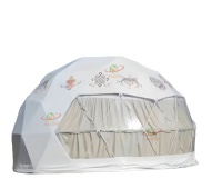Dôme géodésique transparent insonorisé pour hôtel, prix d'usine, certifié CE/TUV, taille et couleur personnalisables