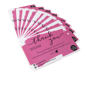 Logo personnalisé Blush Pink <span class=keywords><strong>Ecommerce</strong></span> Business Parcel Insert Shopping <span class=keywords><strong>Merci</strong></span> pour votre commande Carte d'achat - Product Image 5
