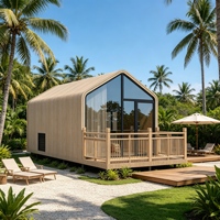 Maison préfabriquée modulaire spacieuse pour location en location de maison d'hôtes en montagne