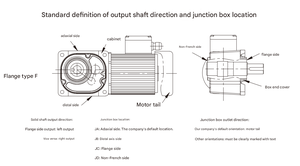 Caja de cambios helicoidal de transmisión Eje hueco hipoide industrial Brida montada Medio recto Eje transversal Reductor de engranajes de doble superficie - Product Image 2