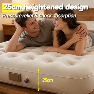 Matelas pneumatique portable pour hôpital et <span class=keywords><strong>camping</strong></span> avec pompe électrique intégrée à 40 trous, surface en tissu imperméable, rechargeable via USB - Product Image 4