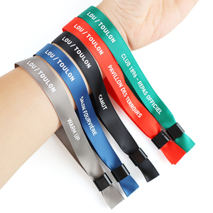 VIP Concert Club Entrance Wrist Strap Wedding Party Event Custom Colored Disposable Cloth Event Lanyards Bracelet Wristbands