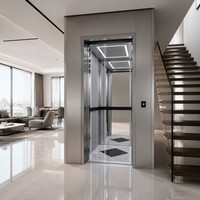 Ascenseur intelligent à économie d'énergie VVVF, 1000 kg, 1,75 m/s, 8 étages, silencieux, MRL, pour hôtel moderne