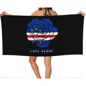 Serviette de plage en microfibre à motif drapeau national <span class=keywords><strong>Cap</strong></span>-<span class=keywords><strong>Vert</strong></span>, texture luxueuse, aspect élégant, motif emblème national - Product Image 1
