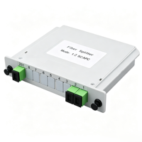 Répartiteur optique PLC LGX Box 1x2 1x4 FTTH avec connecteurs SC UPC/APC, type cassette, répartiteur de fibre optique 1x4 pour FTTX FTTB