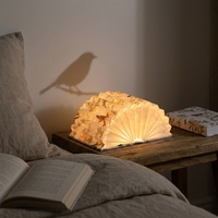 Lampe de lecture portable à motif oiseau Robin, rechargeable par USB, lampe de bureau LED pliable, lanterne en papier pour chambre à coucher et décoration intérieure