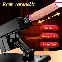 Máquina Sexual Inteligente Automática Ajustable de Alta Calidad para Adultos, Vibrador con Forma de Dildo, Pistola de Vibración, Masajeador Vibrador, Resistente al Agua IPX6