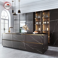 Îlot de cuisine en pierre frittée Design modulaire Table de salle de bain Comptoirs d'armoires de maison Meubles personnalisables