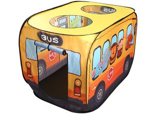 Grande tente de jeu IVY pour enfants, tente de camping imperméable pour l'extérieur, tente automatique pop-up en forme de bus de dessin animé, interactive parent-enfant, unisexe, 5-7 ans - Product Image 1