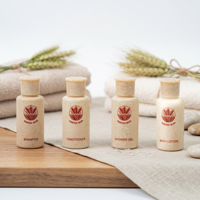 Ensemble d'articles de toilette écologiques pour hôtel, emballage en papier kraft biodégradable personnalisé en gros, kit d'articles de toilette jetables pour hôtel de charme