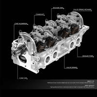 El Mejor Precio de culatas B2000 B2200 culata de motor de aluminio para Mazda 626 2.0L 2.2L SOHC FE F2