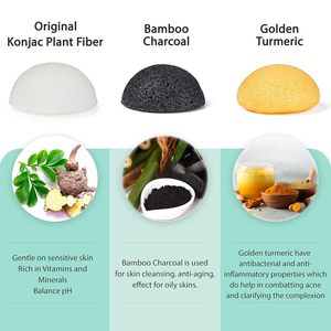 Esponja Konjac Original para la <span class=keywords><strong>Cara</strong></span>, Esponja Facial Ecológica, <span class=keywords><strong>Exfoliante</strong></span> Suave, Limpieza Profunda, Mejora la Piel, Esponja Konjac para Limpieza Facial - Product Image 4