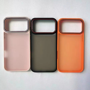 BALI Nhà Máy Người Đàn Ông Mới Của Phong Cách Kinh Doanh <span class=keywords><strong>Skidproof</strong></span> Sọc Da Cảm Giác Frosted Hai-Trong-Một Chống-Drop Shipping Trường Hợp Điện Thoại Cho iPhone 17 Promax - Product Image 2