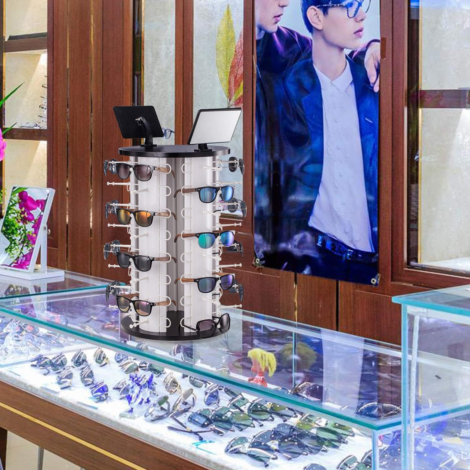 Sunglass Store Retail Custom 40 Pairs Eyewear Displays,Sunglass Holder,Eyewear Display Rack