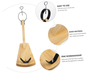 Support à <span class=keywords><strong>jambon</strong></span> pliable en acier inoxydable sur mesure, <span class=keywords><strong>prix</strong></span> usine FSC, pour stockage de <span class=keywords><strong>jambon</strong></span> <span class=keywords><strong>italien</strong></span>, support à <span class=keywords><strong>jambon</strong></span> en bois, porte-<span class=keywords><strong>jambon</strong></span> en bois - Product Image 5