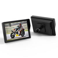 Pantalla Inalámbrica para Motocicleta F92, Impermeable IP67, Pantalla IPS HD de 5 Pulgadas, Android Auto Inalámbrico, CarPlay Portátil para Motocicleta