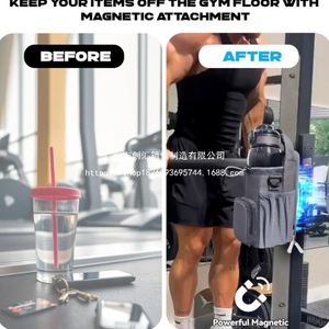 <b>Sports</b> Water Bottle <b>Bag</b> Strong Magnet Iron-Absorbing Water Cup Hanging <b>Bag</b> Lining Material Polyester Fitness Magnetic <b>Gym</b> <b>Bag</b> - Product Image 2