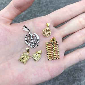 Collier avec pendentif en or 24 carats plaqué or, design personnalisé JXX, bijoux en laiton pour enfants - Product Image 2