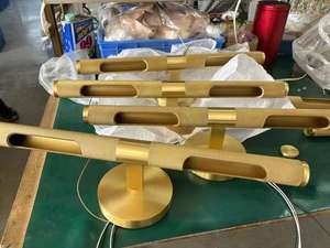 Lámpara frontal de <span class=keywords><strong>espejo</strong></span> de cobre Dorado Americano, gabinete de <span class=keywords><strong>espejo</strong></span> creativo <span class=keywords><strong>led</strong></span>, luz de pared de baño posmoderna para Baño - Product Image 4