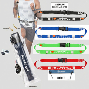 Dorsal de Carrera Personalizado <span class=keywords><strong>IRun</strong></span>, Colores Personalizables, Ajustable, Accesorio Deportivo para Exteriores, Elástico, Ligero, de Nailon, para Maratón, Triatlón - Product Image 3