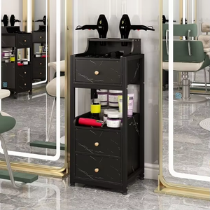 Barber shop hair salon mirror stand beauty salon <b>tool</b> <b>cabinet</b> haircutting <b>cabinet</b> hair dryer multi-functional <b>storage</b> - Product Image 5