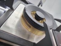 Odm Oem appareils de cuisine 3 brûleurs en verre trempé, plaque de cuisson à gaz en cuivre intégrée pour la maison