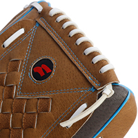 Guante de béisbol profesional de 13 pulgadas, web cerrada, Juego de Liga oficial, piel de cerdo, bordado para zurdos