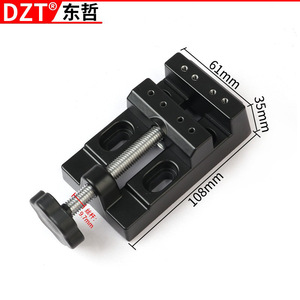 Dzt Mini Flat Jaw Vise Aluminum Alloy 108mm <b>Bench</b> Clamp For Diy Jewelry <b>Tools</b> - Product Image 1