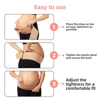 Ceinture de soutien abdominale réglable et respirante pour la grossesse, respectueuse de la peau, pour le soutien prénatal des hanches, du dos et du bassin