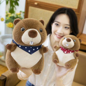 Juguetes de peluche de <span class=keywords><strong>marmota</strong></span> supersuaves, animales de peluche con dientes grandes, juguetes de <span class=keywords><strong>marmota</strong></span> de peluche, juguete de <span class=keywords><strong>castor</strong></span> de peluche - Product Image 4