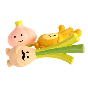 Pet köpekler, qm köpek oyuncakları, soğan, zencefil ve sarımsak için QMonster lateks ses oyuncak. - Product Image 2