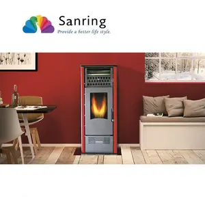 Standard europeo elegante di legno stufa a pellet cina 10KW con etichetta di energia