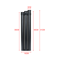 Sacoche de hanche en bambou pour flèches, avec 3 tubes porte-flèches, vert vintage, compatible avec les arcs compound et recurve pour la pratique