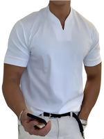 2025 été nouveau T-shirt de Fitness pour hommes musclés élastique soie/coton à manches courtes col rond blanc non tissé séchage rapide respirant