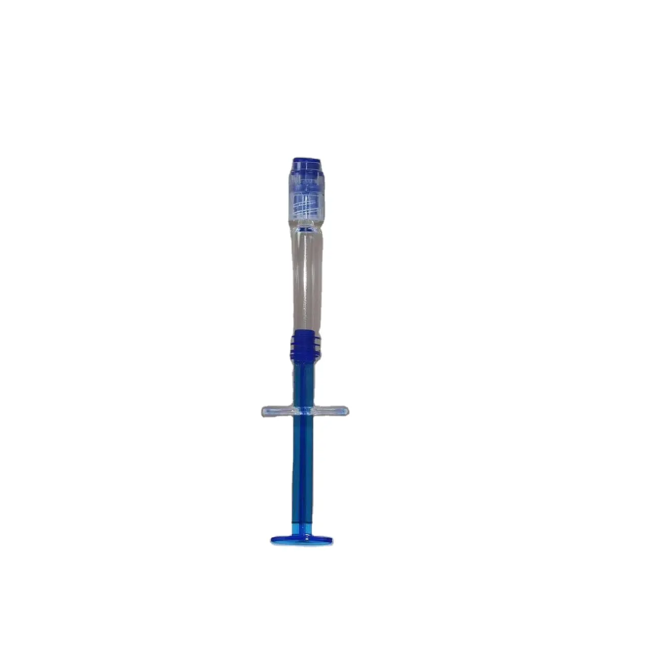 High quality Blue Color Cosmetic Plastic Airless Disposable Syringe Bottle for Skin Care Products