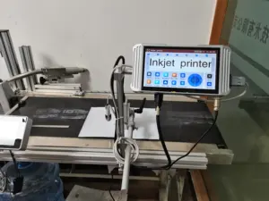 Hoge Resolutie Codering Industriële Tij Inkjet Coder Printer Automatische Qr Code Machine