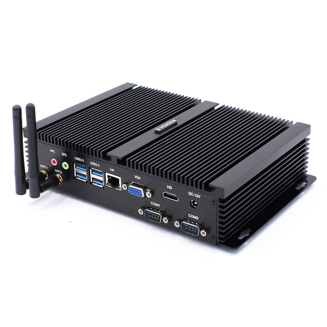 VENOEN Intel Core I5 8250U I7 8550U Fanless Industrial Mini PC Barebone Embedded Computer 4xRS232 Realtek 1000M LAN HD Graphics