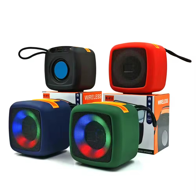 Wholesale Price Stereo Bass Portable Wireless for Speaker RGB Lights Active Stereo Woofer Mini Cube Design High Quality