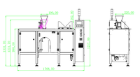 Machine de pesage et de remplissage automatique linéaire intelligente pour grains de café, machine d'emballage multifonctionnelle, machine d'emballage de sachets de café