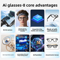 Gafas Inteligentes Q1 con IA, las Más Vendidas en el Extranjero, Cámara de 1300W, Interpretación Simultánea de Video, Llamadas, Gafas Inteligentes con IA