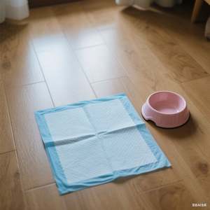 Wholesale Eco-Friendly Fashion Disposable Waterproof Wood Wee <b>Pads</b> for <b>Dog</b> & Cat Potty Training OEM Pet Pee Absorption Diapers - Product Image 5